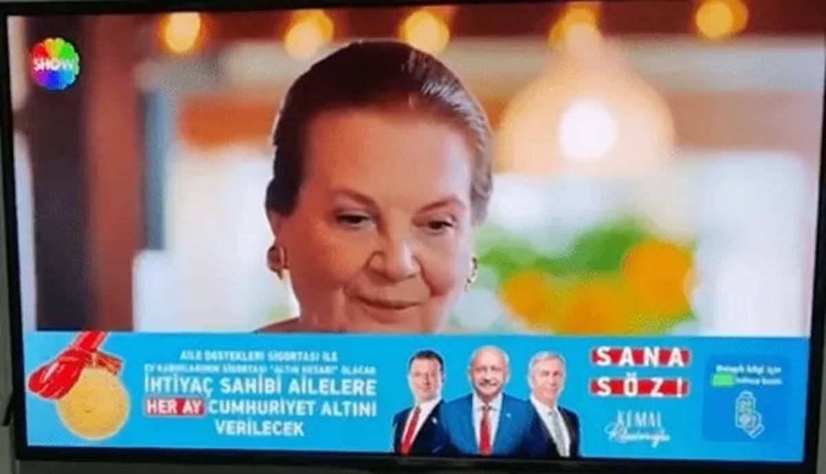 Kızılcık Şerbeti’nde Millet İttifakı reklamı