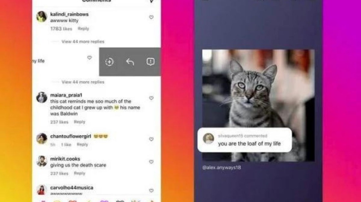 Instagramda yorumları hikayede paylaşma özelliği geliyor