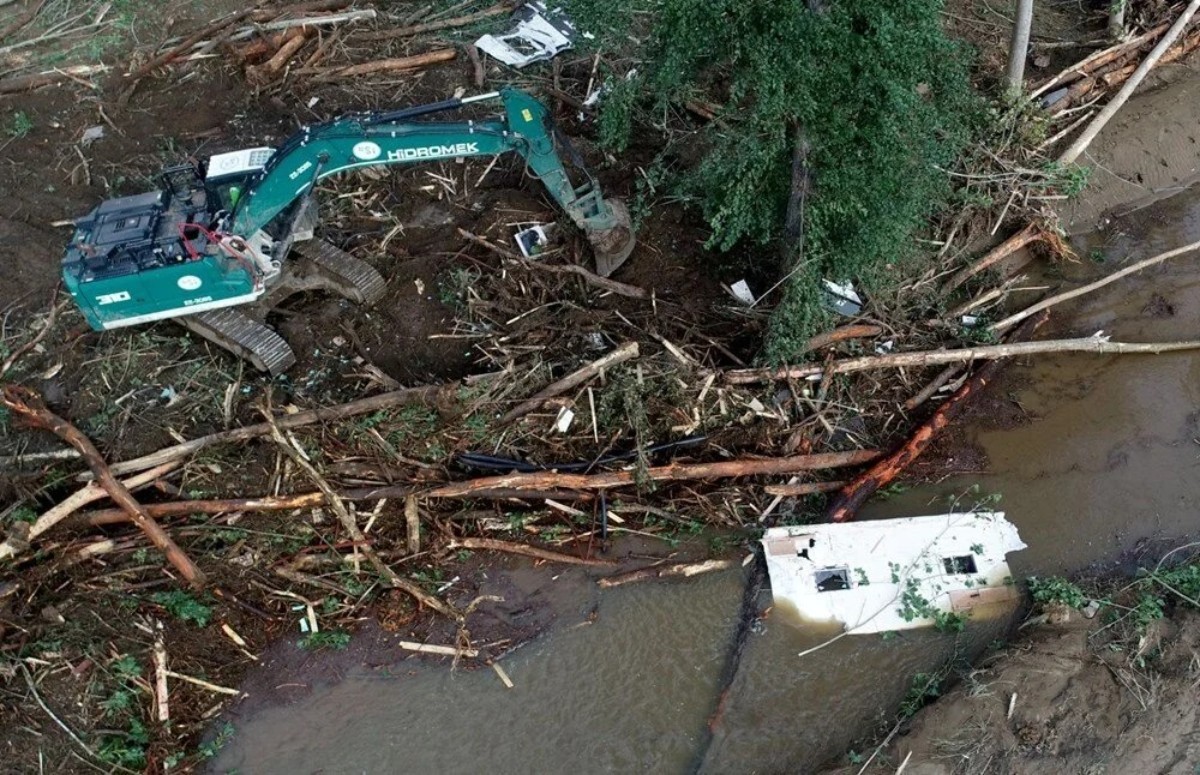 Kırklareli'nde sel felaketi kaçak bungalov evleri